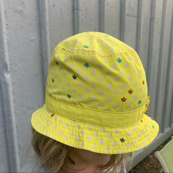 HBC Olympic maple leaf yellow bucket  hat - Picture 3 of 10